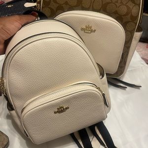 Adorable Coach mini backpack white!